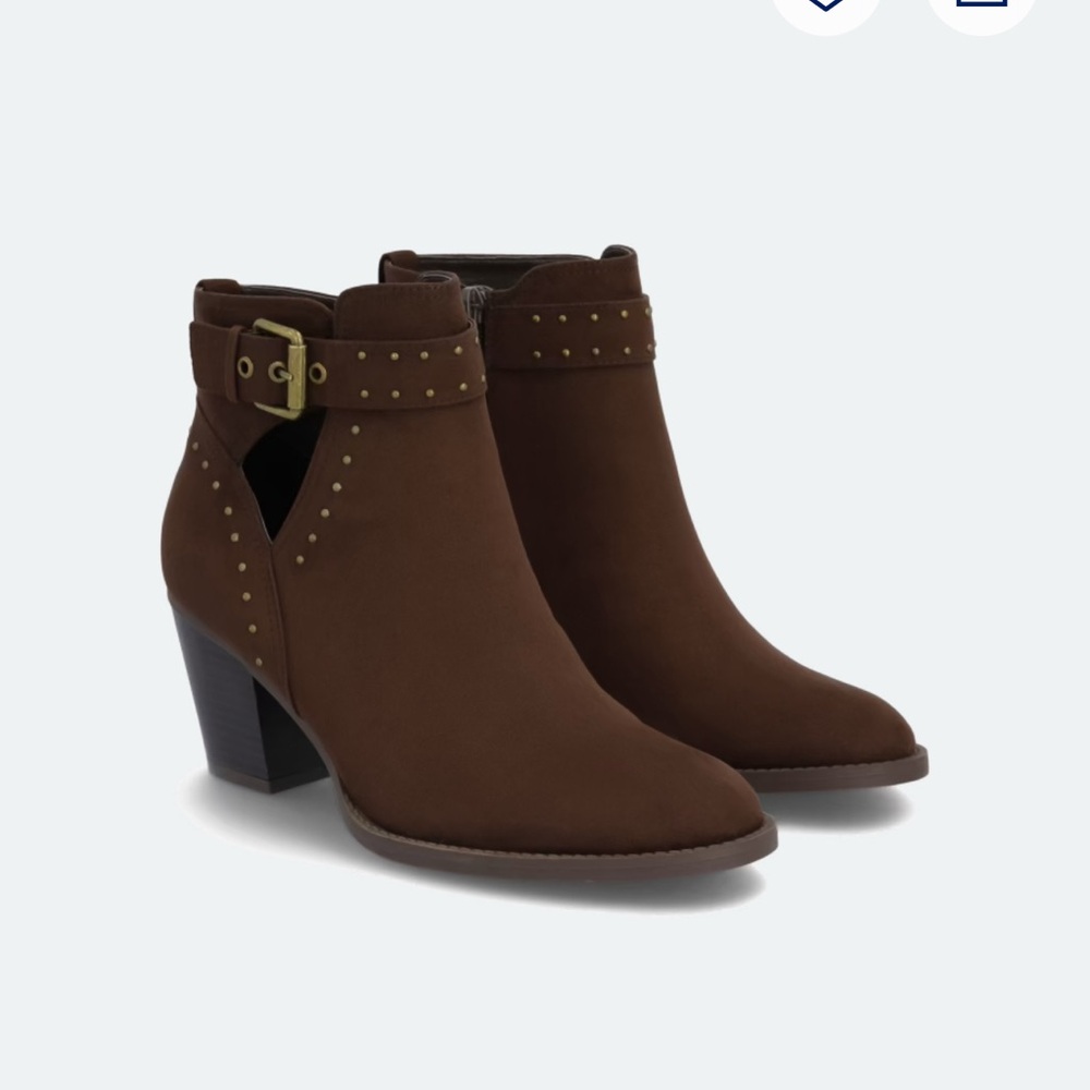 Market & Spruce Dark Brown Ankle Booties